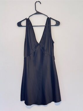 Peppermayo Black V-Neck Mini Dress